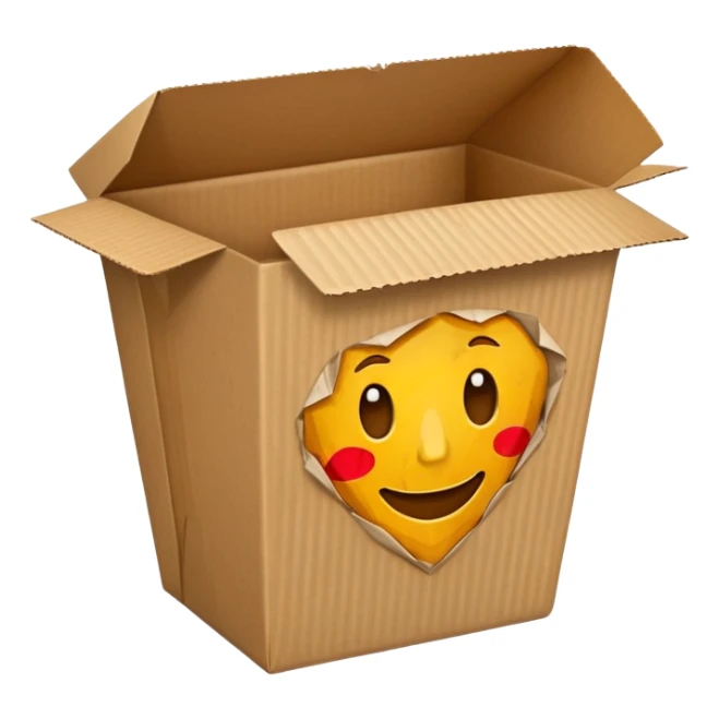 takeout box that looks like it has been in a trash can sticker