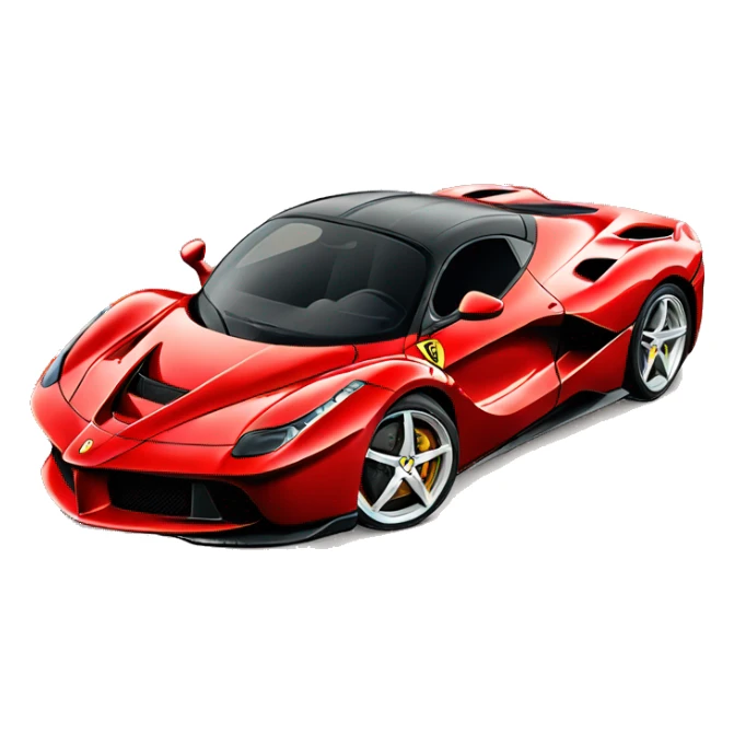 A sports car like the La Ferrari sticker