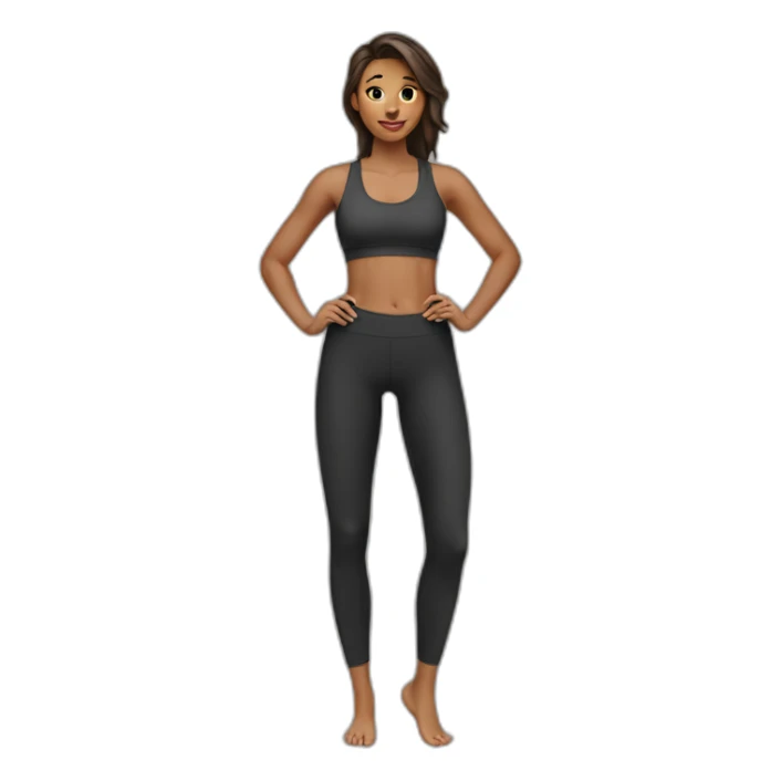 fit girl in leggins sticker