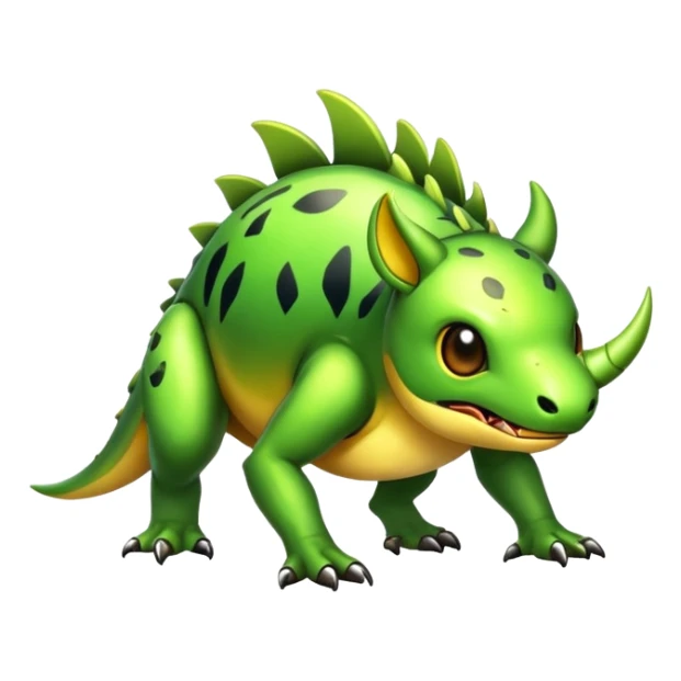 Exotic shiny rare epic cute Vernid-creature, full body, with random markings sticker