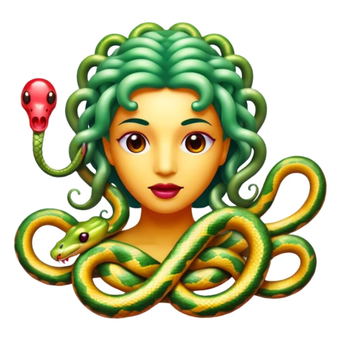  Medusa snake are made of jelly and candy  sticker