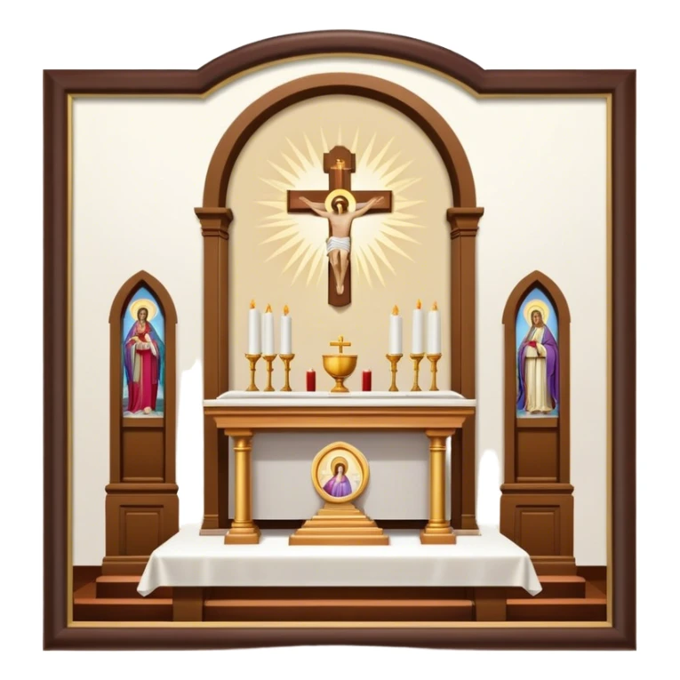 Holy Mass on the Alter of the Church sticker