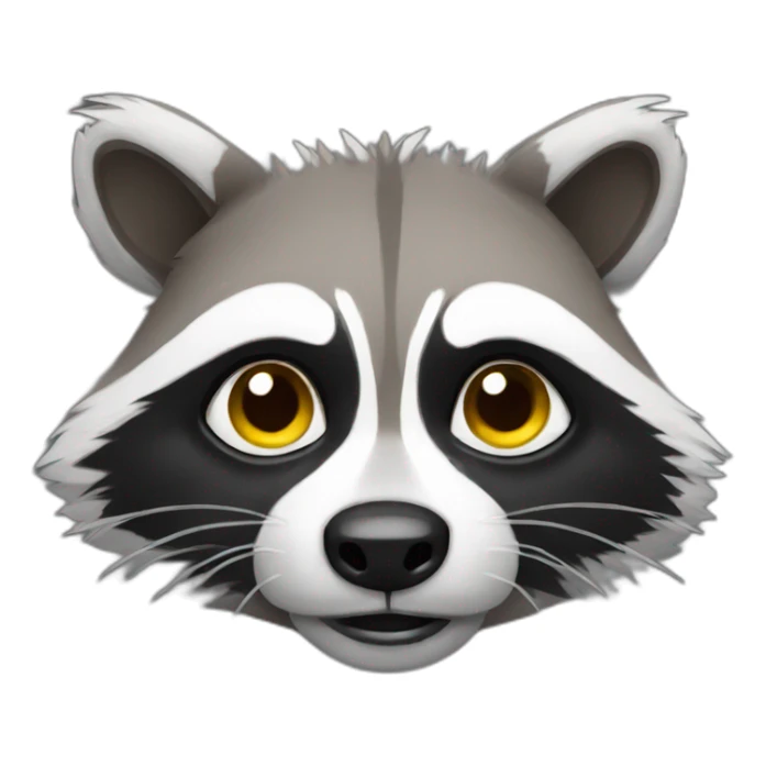 sweating-racoon sticker