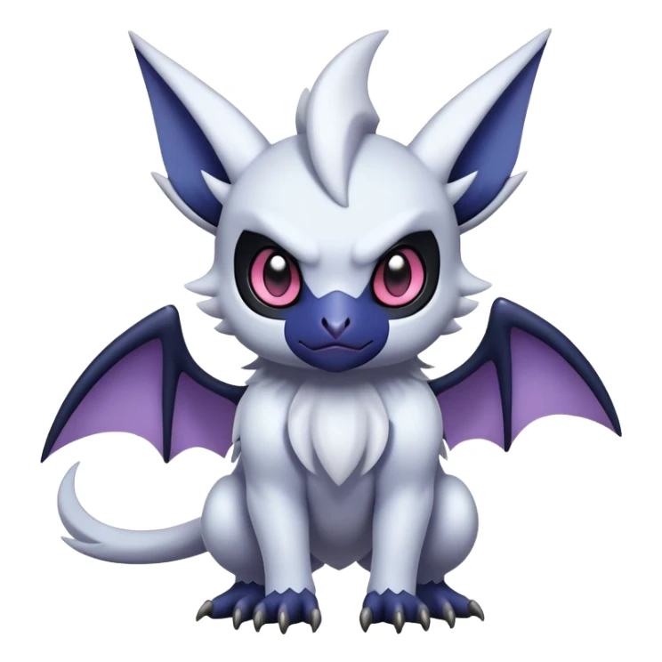Edgy Cool Kawaii Noibat-Absol-Pokemon Full Body sticker