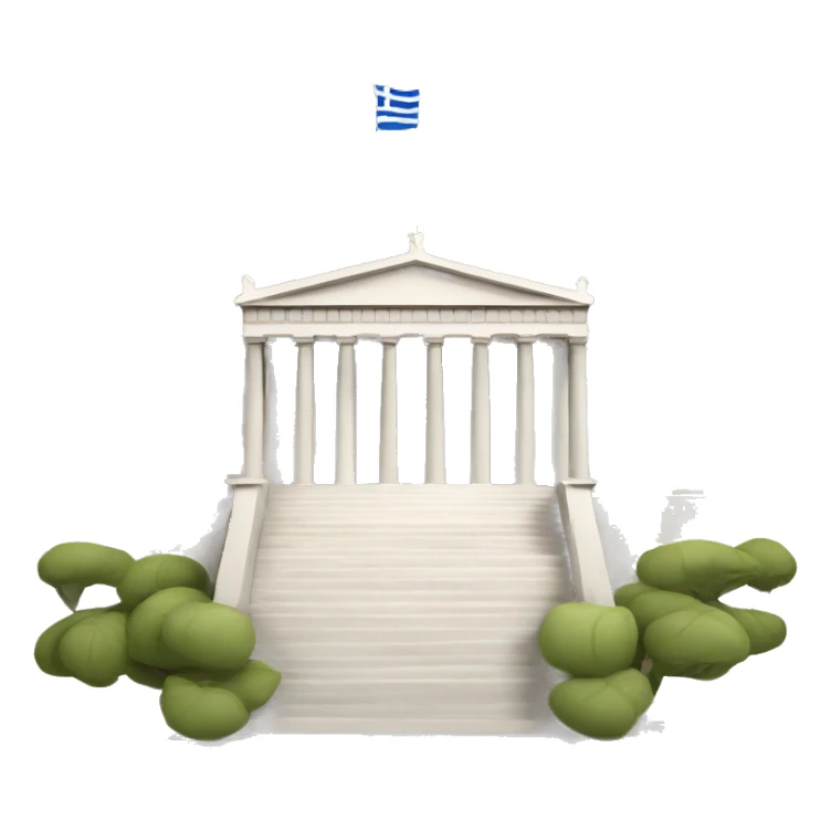 Greek parliament building sticker