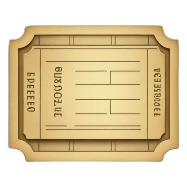 a ticket of teatre sticker