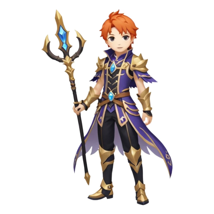 Diluc Ragnvindr (from Genshin Impact) (full body) sticker