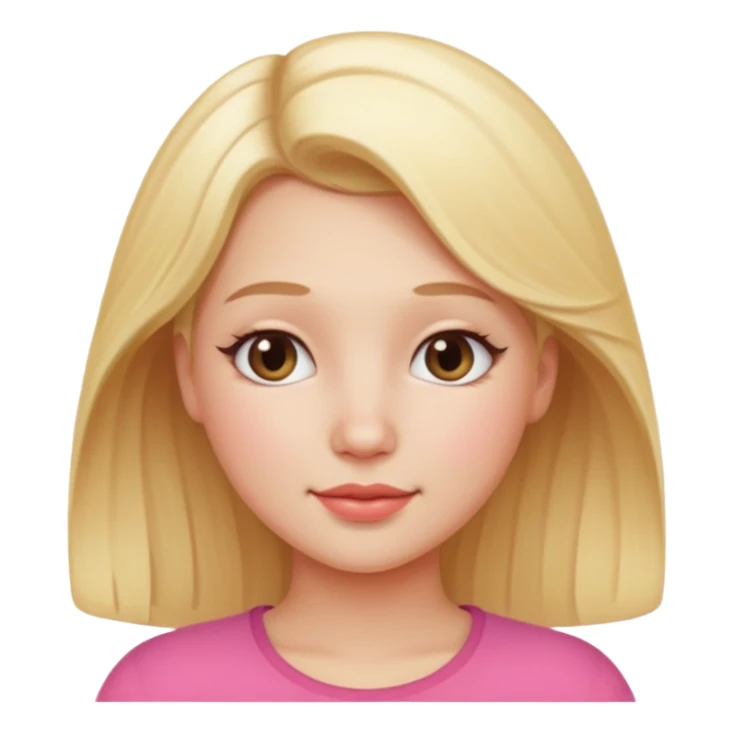 Beautiful curved girl with blonde hair sticker