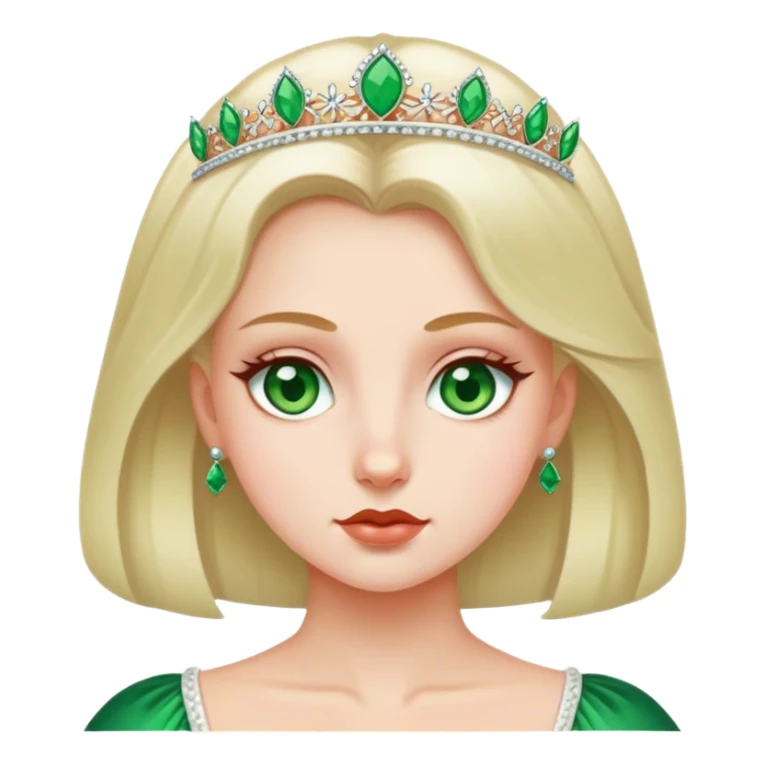 polish princess with green eyes sticker