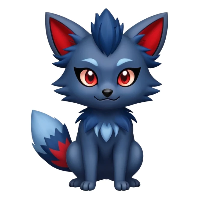 Zorua-Fakémon-hybrid-creature (full body)  sticker