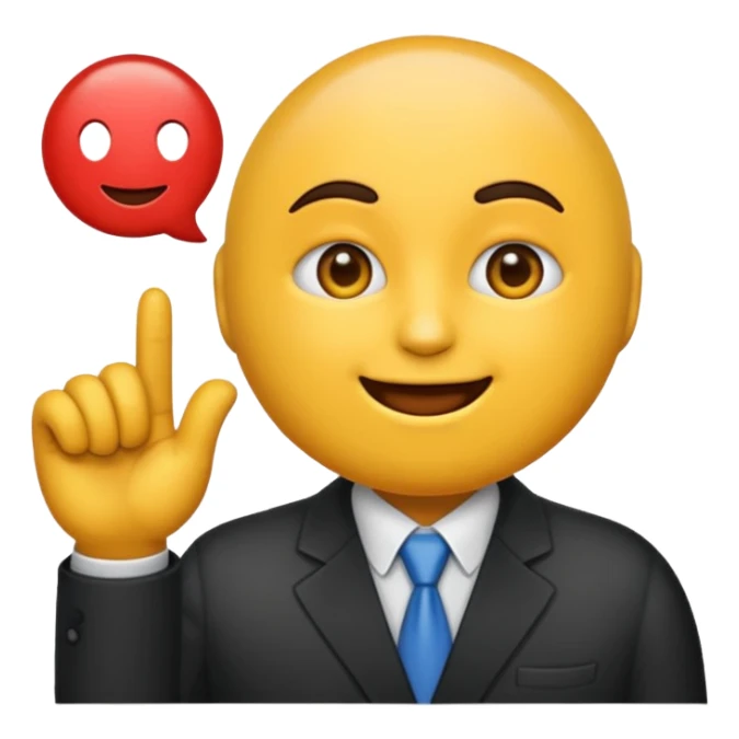 giant emoji for my boss at work sticker