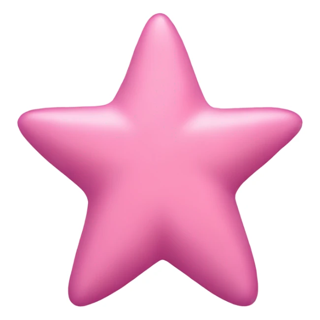 Estrella de mar color rosado claro sticker