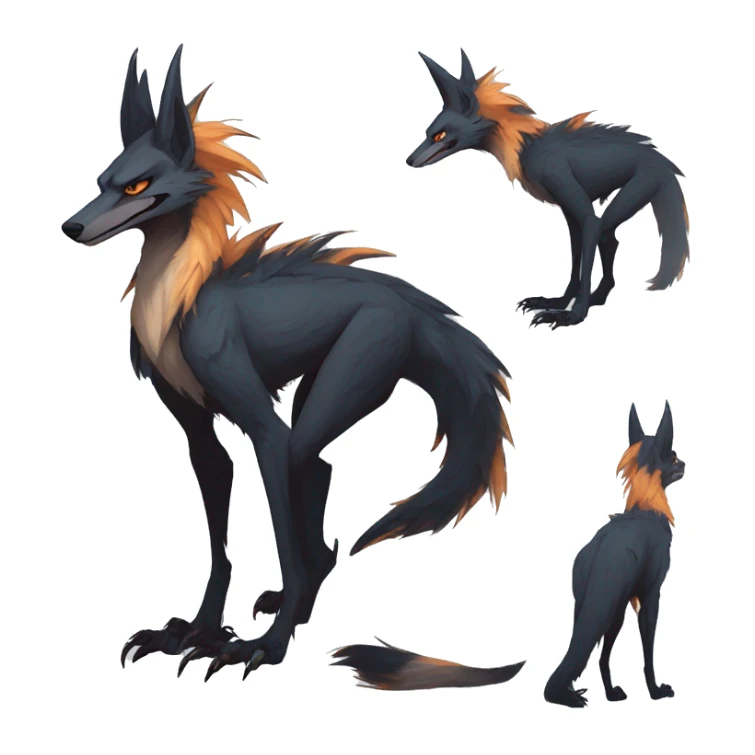 Cool Edgy Modern Vernid-Sergal species by LiLaiRa full body sticker
