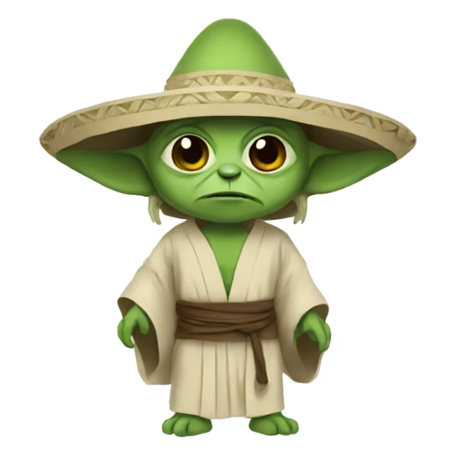 mexican yoda sticker