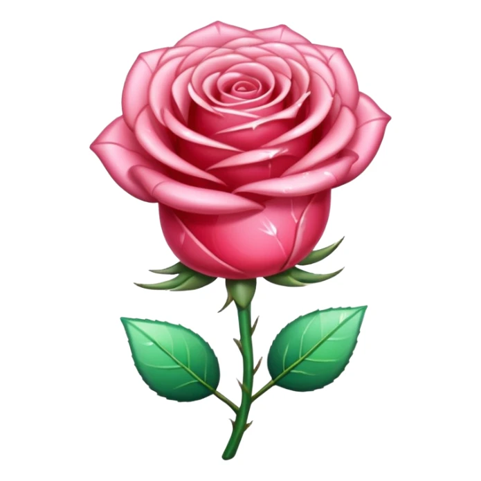 Rose made out of crystal  sticker