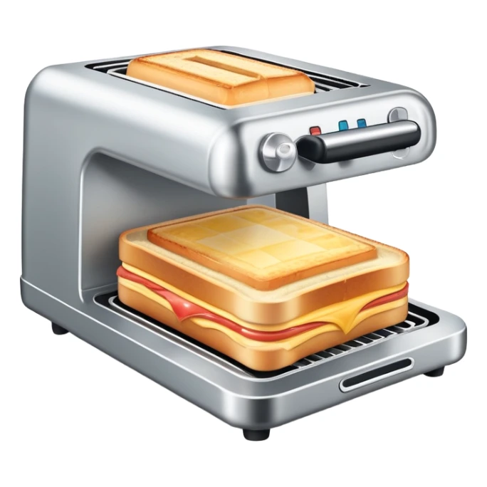 Steel Croque monsieur machine sticker