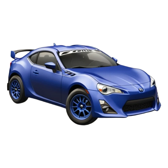 Distressed dented rusty old Extended wheelbase 2013 scion fr-s dark black blueberry 4wd monster Baja desert stadium racer  sticker