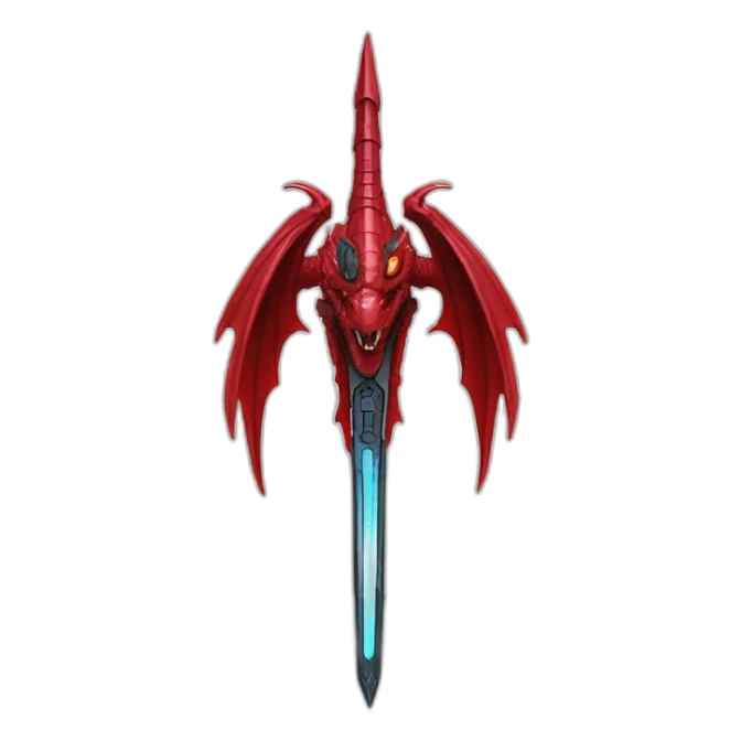 crazy-funny-cyberpunk-red-dragon-head-star-wars-laser-sword-red sticker