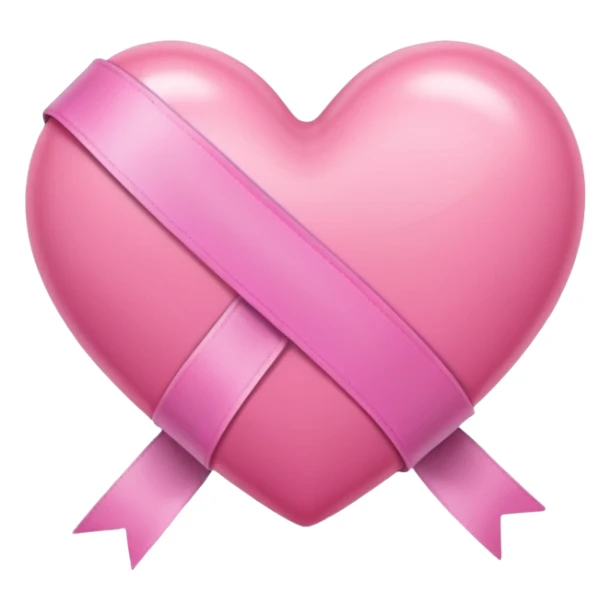 A pink heart design by pink ribon sticker