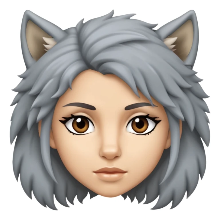 Split face of Shakira and a wold sticker