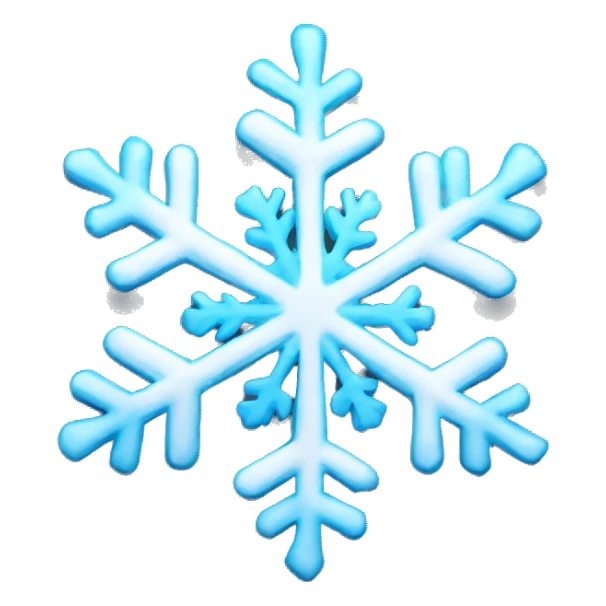 snowflake sticker
