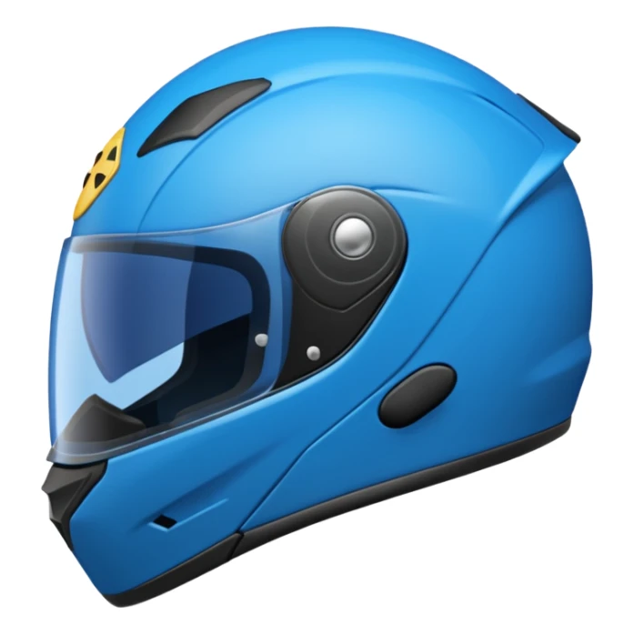 emoji capacete de moto azul (use a cor no HEX/HTML #1440FF) sticker