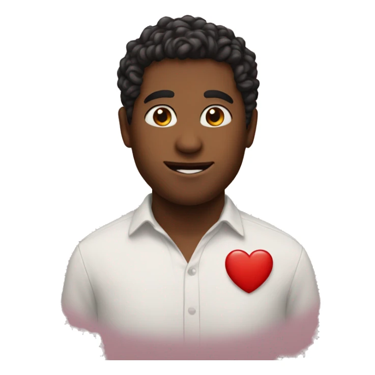 heart with jahiem in the middle sticker