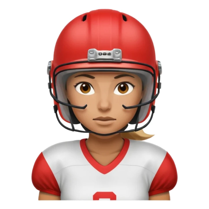 female football player sticker