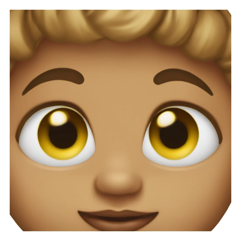 Brown eyed baby with paci sticker