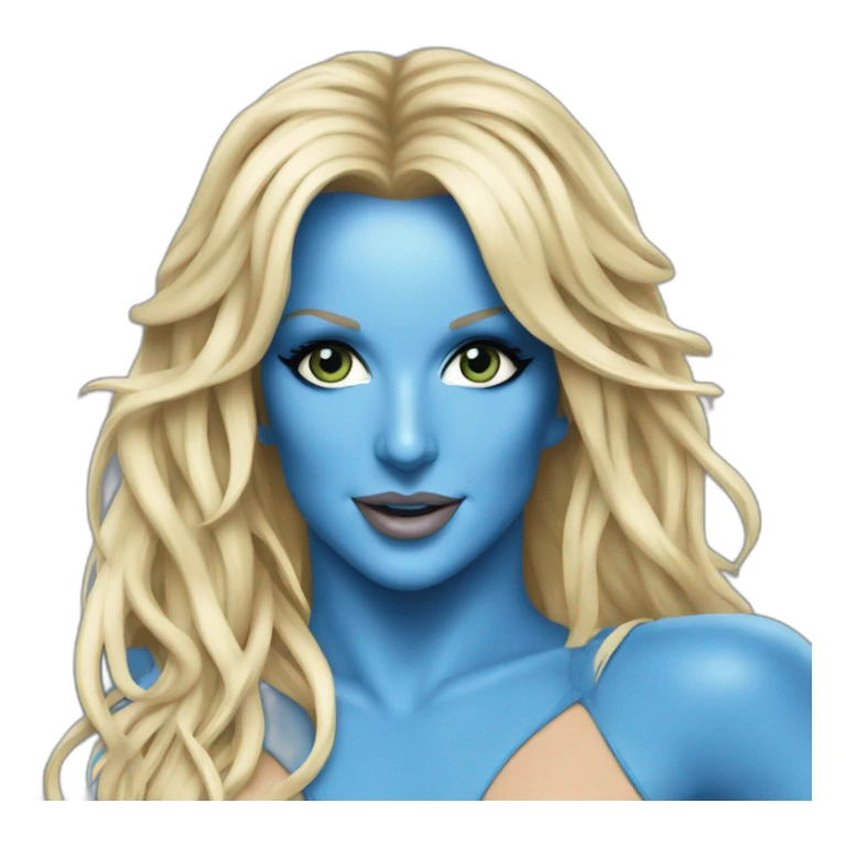 Britney Spears front photo in her blue outfit from her music video "toxic" sticker