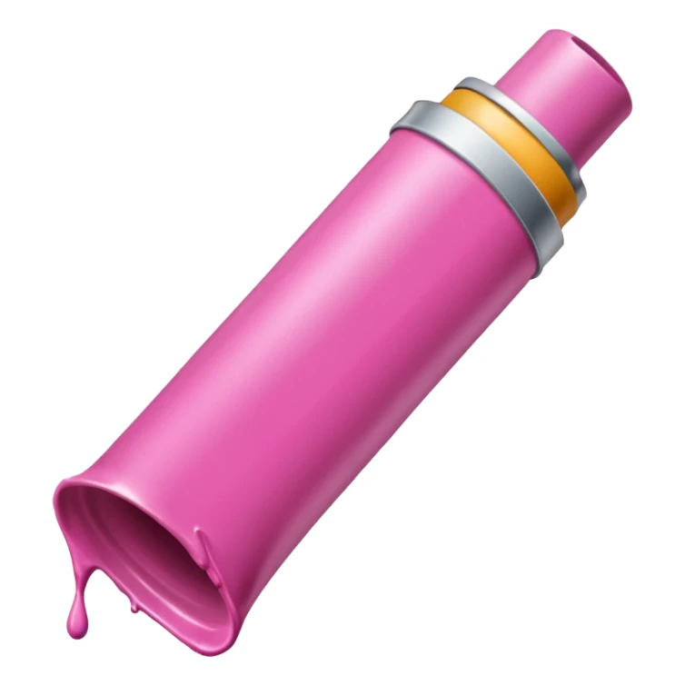 Tube de peinture rose sticker