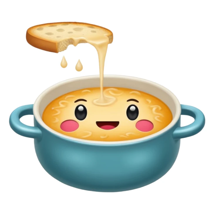 Hazme un pan de sopa l pero que la sopa esté adentro de el pan que sea como un cuenco sticker