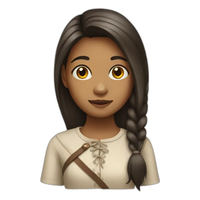 girl with a horse head sticker