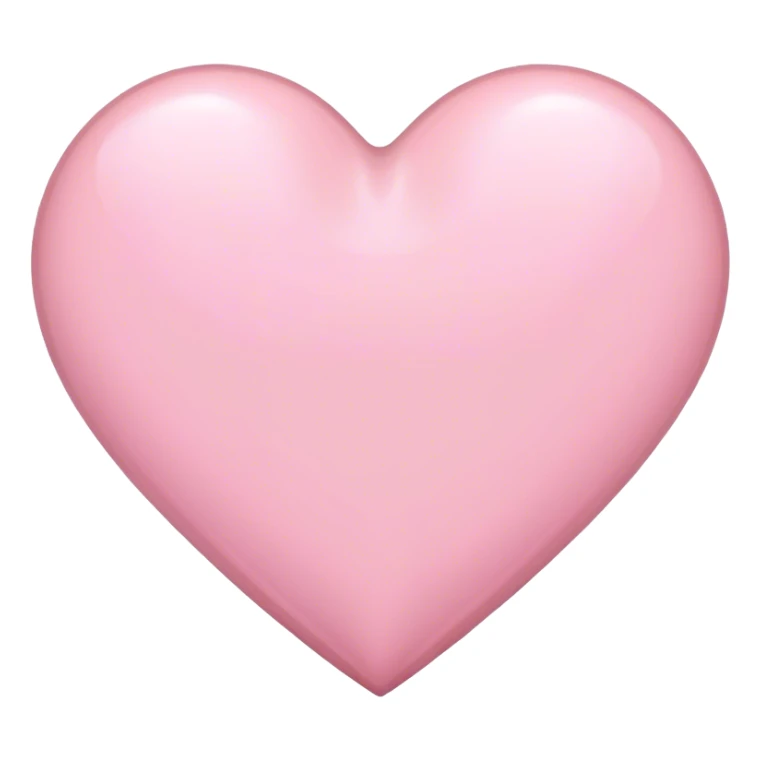 light pink heart  sticker