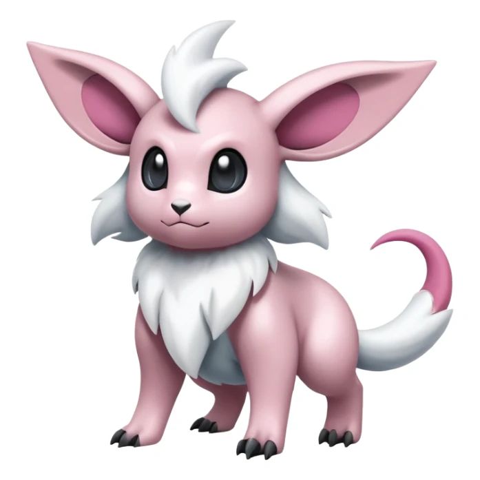 Snotty-Absol-Minccino-Pokémon-Fakémon-hybrid-creature (full body) sticker