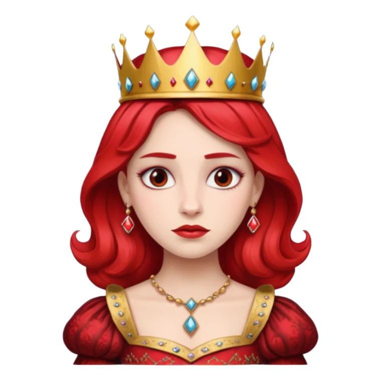 red queen in alice wonderland sticker