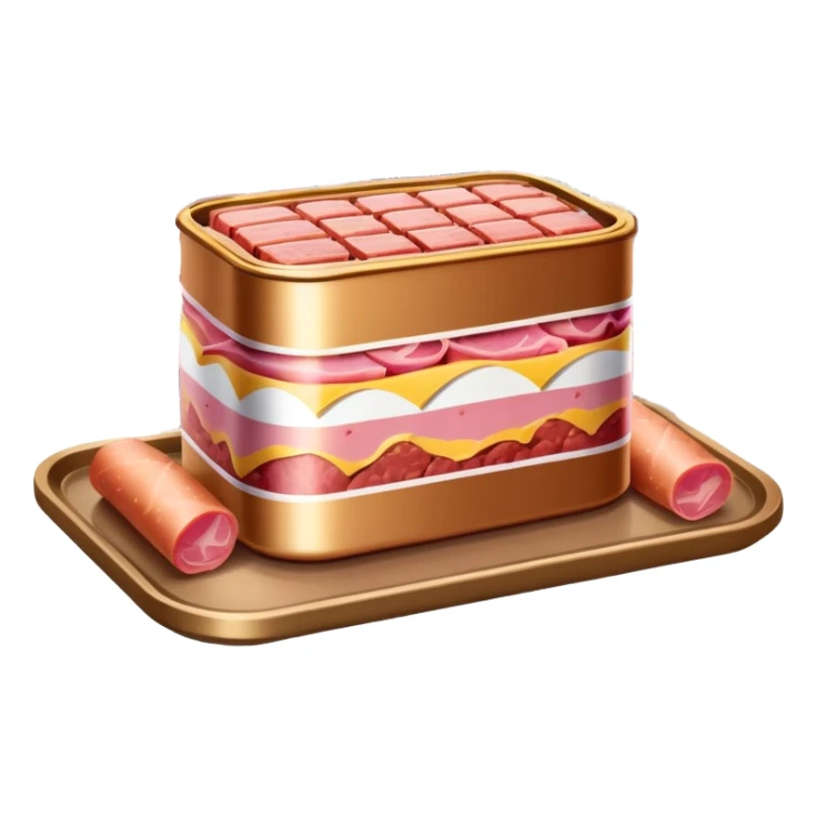  SPAM meat paris cafes city landscape  sticker