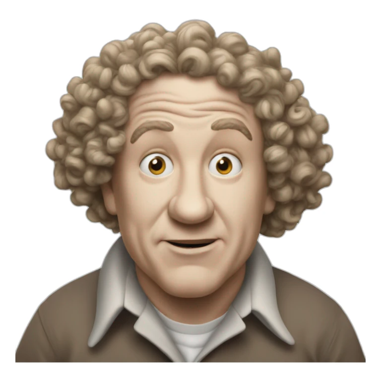 Curly joe of the three stooges sticker