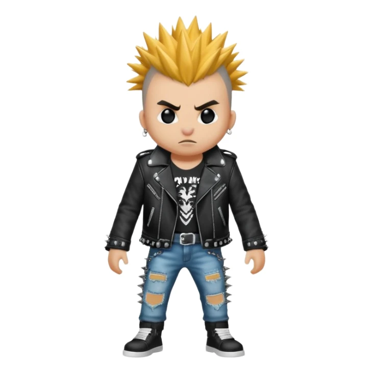 punk musician animal sticker