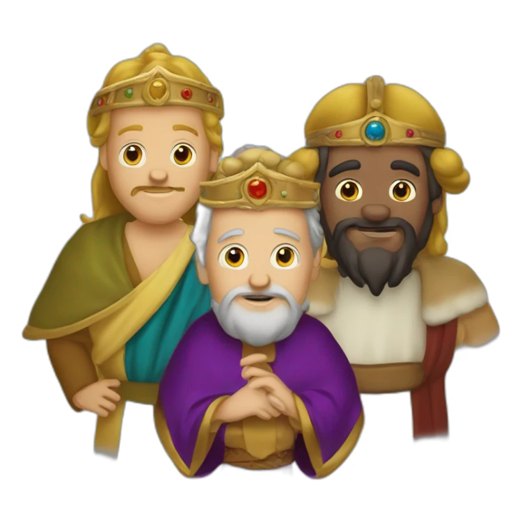 Melchior Caspar and Balthazar three wise men sticker