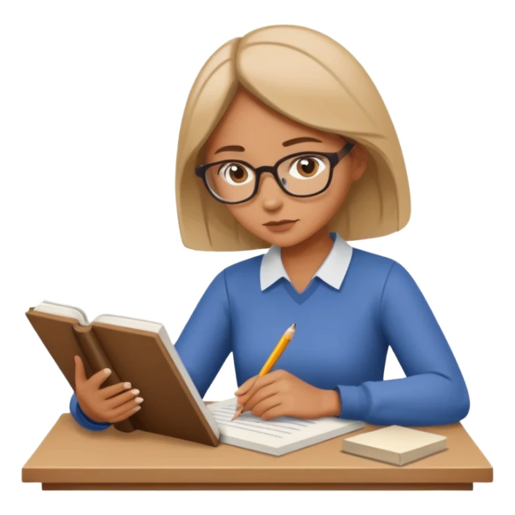 women working with paper and books sticker