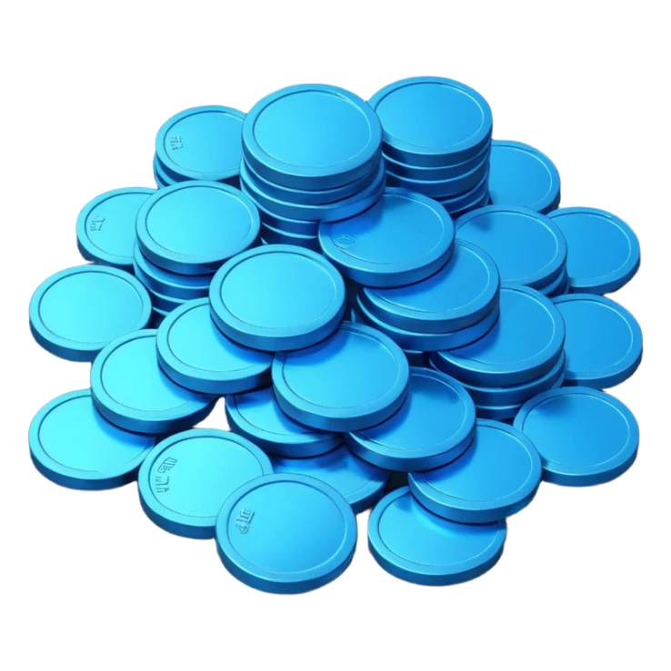 blue coins credit pack sticker