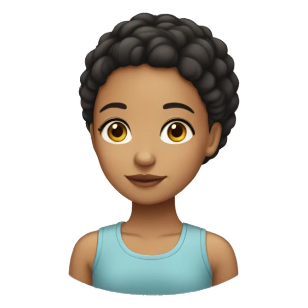 A short lightskin girl sticker