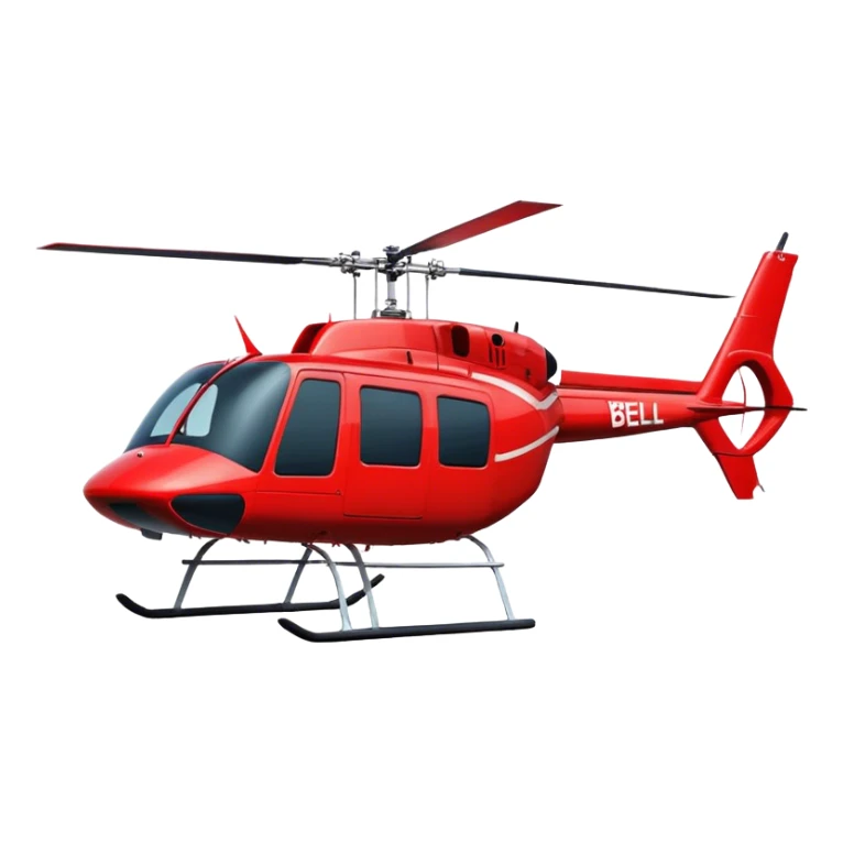 Bell 206 - Bell Helicopter (Model Year: 2021) (Iconic colour: Red) sticker