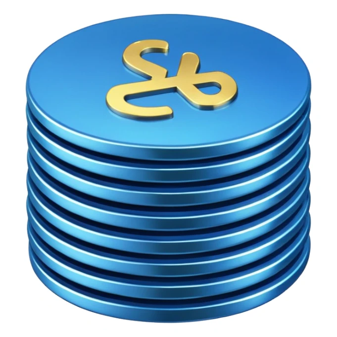 blue coins credit pack sticker