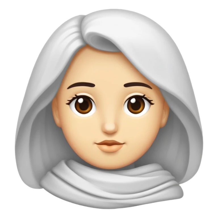 Pinterest temalı huzurlu kahküllü bir kız sticker