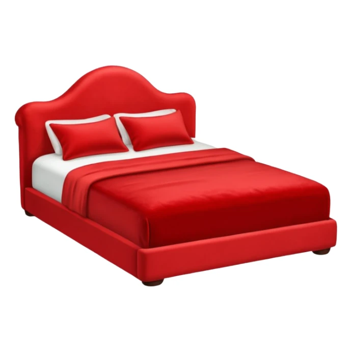 red bed emoji sticker