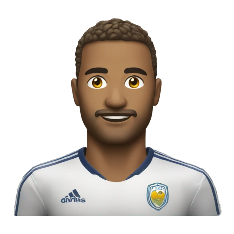 Genç bir futbol teknik direktörü sticker