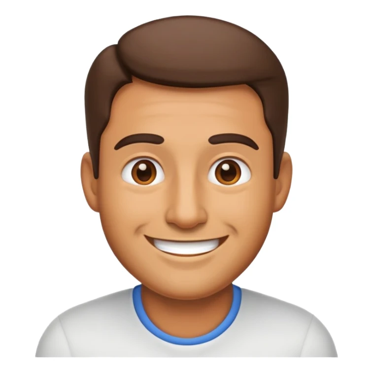 a normal dad emoji with his body and smiling sticker