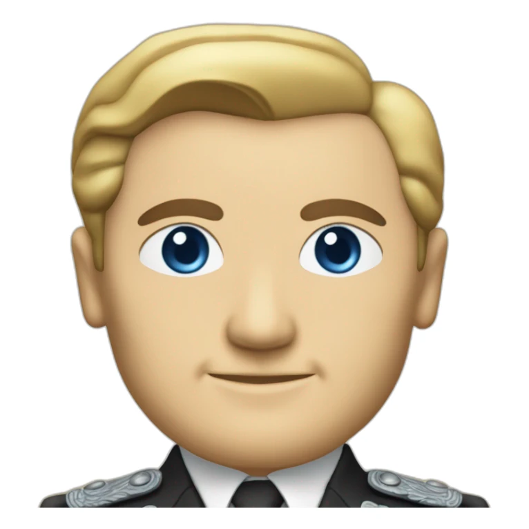 mustafa kemal ataturk with blue eyes and blonde sticker